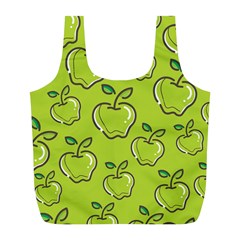 Fruit Apple Green Full Print Recycle Bag (l) by HermanTelo