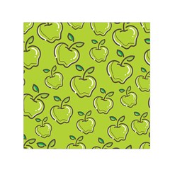 Fruit Apple Green Small Satin Scarf (square)
