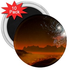 Galaxy Galaxies Bump Together Lava 3  Magnets (10 Pack)  by Simbadda