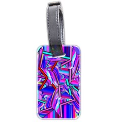 Stars Beveled 3d Abstract Luggage Tag (two Sides)