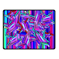 Stars Beveled 3d Abstract Double Sided Fleece Blanket (small) 