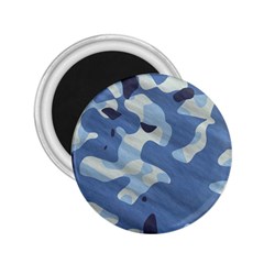 Tarn Blue Pattern Camouflage 2 25  Magnets