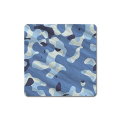 Tarn Blue Pattern Camouflage Square Magnet