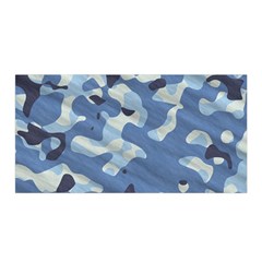 Tarn Blue Pattern Camouflage Satin Wrap by Alisyart