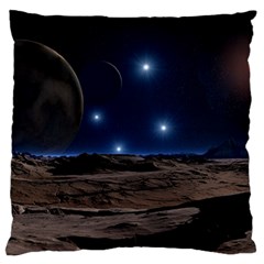 Lunar Landscape Star Brown Dwarf Standard Flano Cushion Case (one Side) by Simbadda