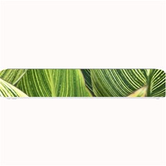 Leaves Striped Pattern Texture Small Bar Mats by Simbadda