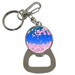 Sakura Cherry Blossom Night Moon Bottle Opener Key Chain by Simbadda