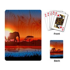 African Background Playing Cards Single Design (rectangle) by Simbadda