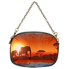 African Background Chain Purse (two Sides) by Simbadda