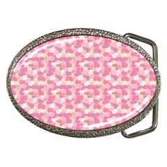 Peony Pattern Pink Scrapbookin Belt Buckles by Simbadda