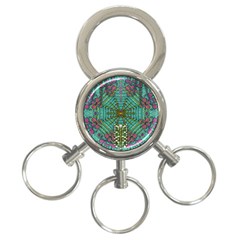 The Most Beautiful Rain Over The Stars And Earth 3-ring Key Chain by pepitasart