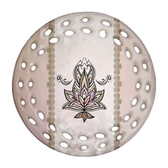 Elegant Decorative Mandala Design Ornament (round Filigree) by FantasyWorld7