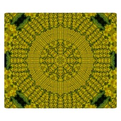 Flowers In Yellow For Love Of The Nature Double Sided Flano Blanket (small)  by pepitasart