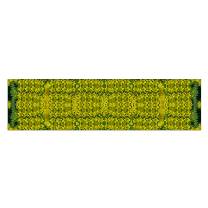 Flowers In Yellow For Love Of The Decorative Satin Scarf (Oblong)