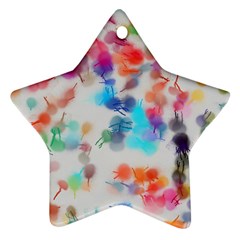 Paint Splashes Canvas                                      Ornament (star)