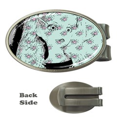 Wide Eyed Girl Money Clips (oval)  by snowwhitegirl