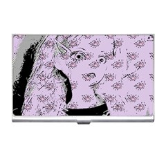 Wide Eyed Girl Lilac Business Card Holder