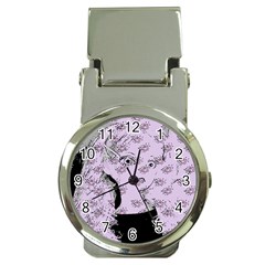 Wide Eyed Girl Lilac Money Clip Watches