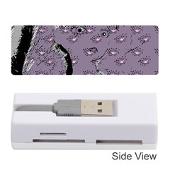 Wide Eyed Girl Grey Lilac Memory Card Reader (stick) by snowwhitegirl