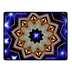 Background Mandala Star Fleece Blanket (small)