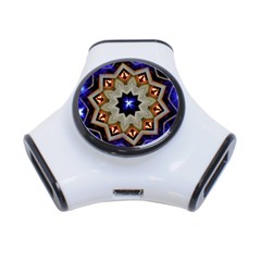 Background Mandala Star 3-port Usb Hub