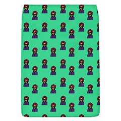 Nerdy 60s  Girl Pattern Seafoam Green Removable Flap Cover (l) by snowwhitegirl