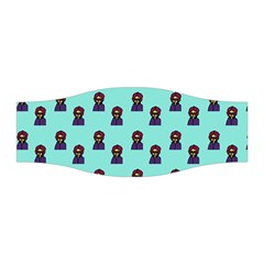 Nerdy 60s  Girl Pattern Aqua Stretchable Headband by snowwhitegirl