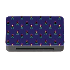 Nerdy 60s  Girl Pattern Blue Memory Card Reader With Cf by snowwhitegirl