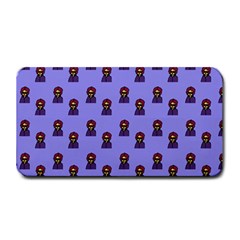 Nerdy 60s  Girl Pattern Purple Medium Bar Mats by snowwhitegirl