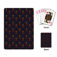 Nerdy 60s  Girl Pattern Grey Playing Cards Single Design (rectangle)