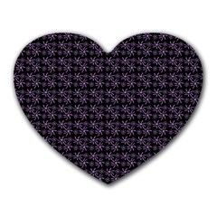 Lilac Firecracker Heart Pattern Heart Mousepads by snowwhitegirl