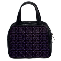 Lilac Firecracker Heart Pattern Classic Handbag (two Sides) by snowwhitegirl