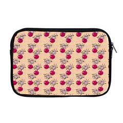 Cherries An Bats Peach Apple Macbook Pro 17  Zipper Case by snowwhitegirl