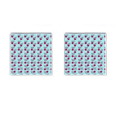 Cherries An Bats Aqua Cufflinks (Square)