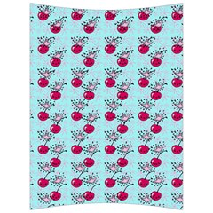 Cherries An Bats Aqua Back Support Cushion