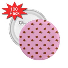 Peach Rose Pink 2 25  Buttons (100 Pack)  by snowwhitegirl