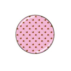 Peach Rose Pink Hat Clip Ball Marker