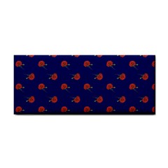 Red Rose Blue Hand Towel