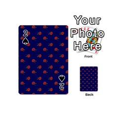 Red Rose Blue Playing Cards 54 Designs (mini) by snowwhitegirl