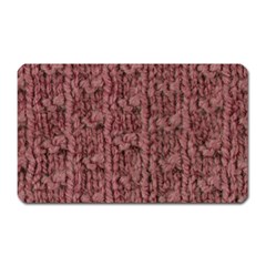 Knitted Wool Rose Magnet (rectangular)