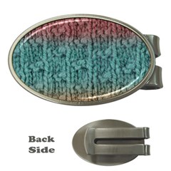 Knitted Wool Ombre 1 Money Clips (oval) 