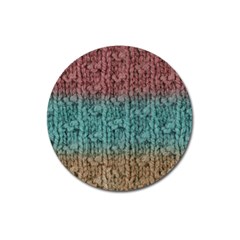 Knitted Wool Ombre 1 Magnet 3  (round) by snowwhitegirl