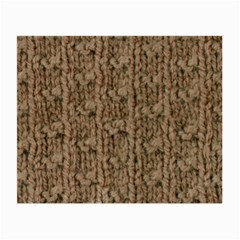 Knitted Wool Brown Small Glasses Cloth