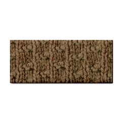 Knitted Wool Brown Hand Towel