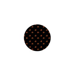 Peach Rose Black 1  Mini Buttons by snowwhitegirl