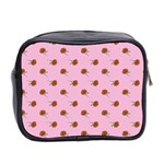 Peach Rose Pink Mini Toiletries Bag (Two Sides) Back