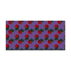 Red Roses Purple Vintage Yoga Headband