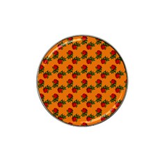 Red Roses Orange Hat Clip Ball Marker