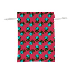 Blue Roses Pink Lightweight Drawstring Pouch (s) by snowwhitegirl