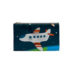 Plane Aircraft Flight Cosmetic Bag (small) by Simbadda